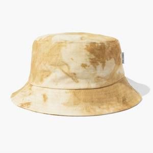 NEW BANKS JOURNAL washed up linen bucket hat in tobacco